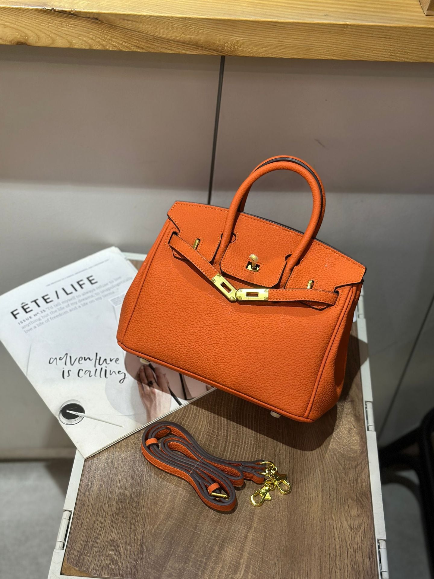 Women's High-Grade Bag2025New Summer Kelly Bag Large Capacity Women's Bag Shoulder Crossbody Handbag Birkin Bag