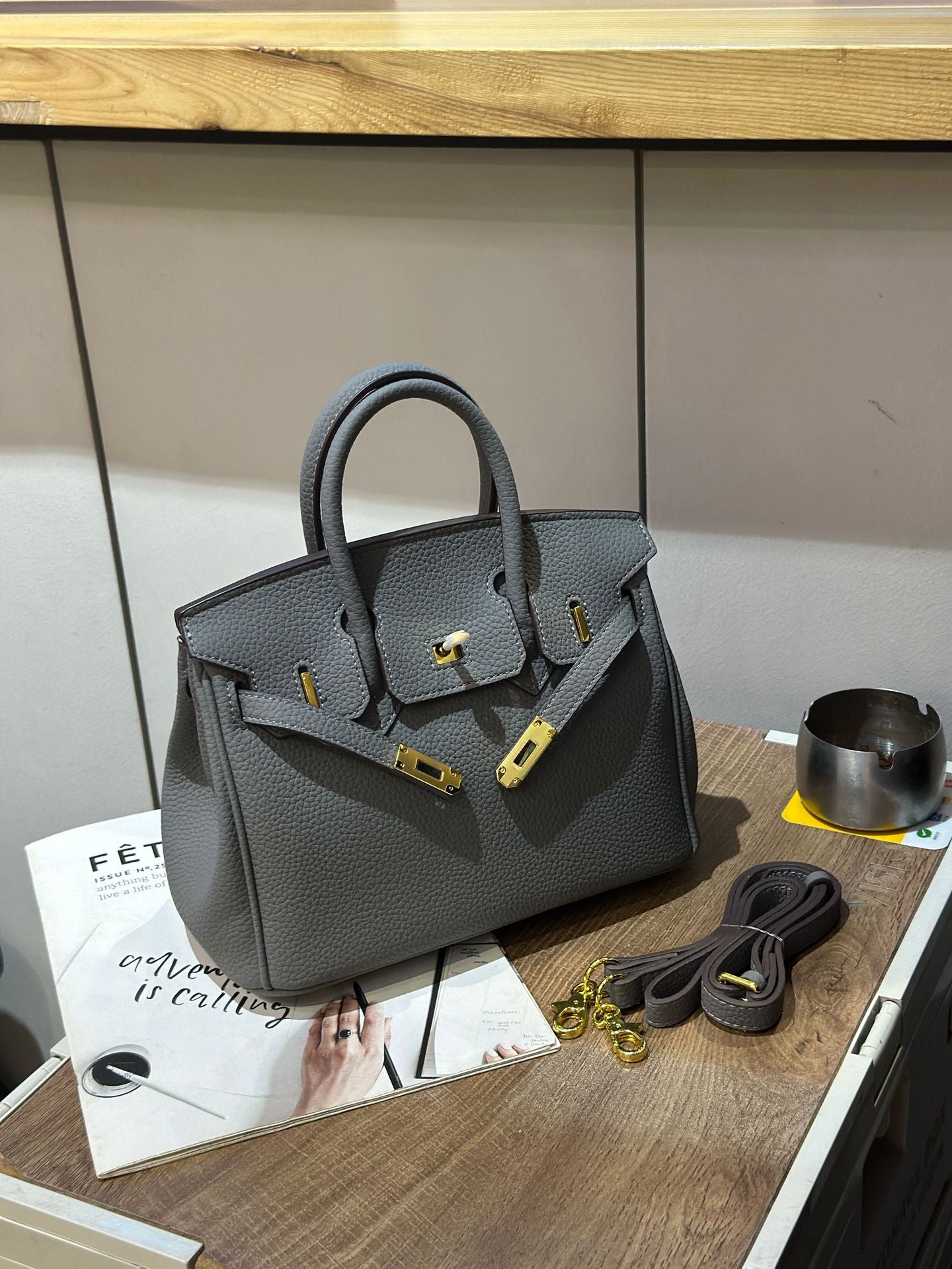 Women's High-Grade Bag2025New Summer Kelly Bag Large Capacity Women's Bag Shoulder Crossbody Handbag Birkin Bag