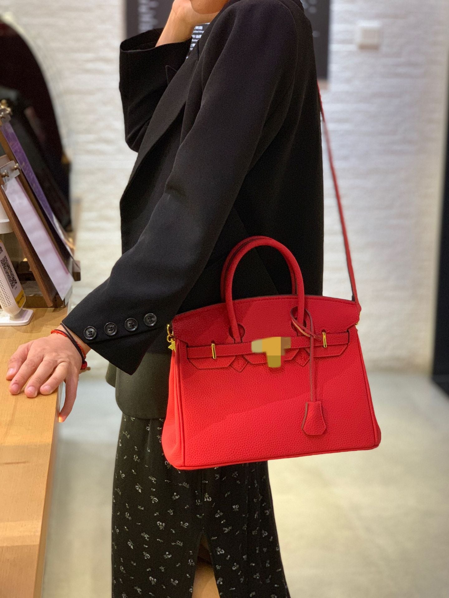 Women's High-Grade Bag2025New Summer Kelly Bag Large Capacity Women's Bag Shoulder Crossbody Handbag Birkin Bag