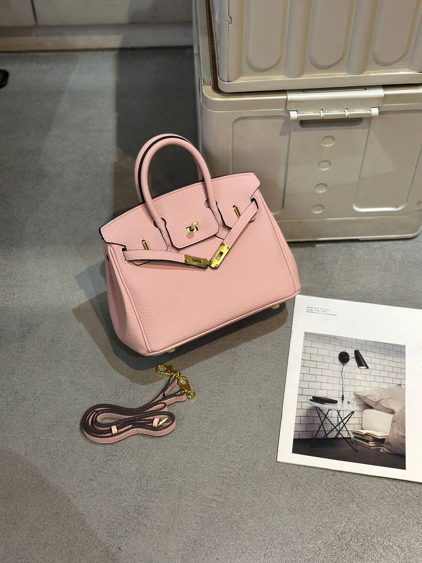 Women's High-Grade Bag2025New Summer Kelly Bag Large Capacity Women's Bag Shoulder Crossbody Handbag Birkin Bag