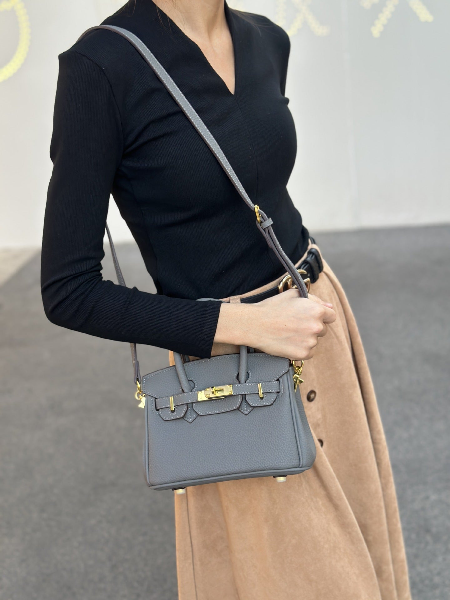 Women's High-Grade Bag2025New Summer Kelly Bag Large Capacity Women's Bag Shoulder Crossbody Handbag Birkin Bag