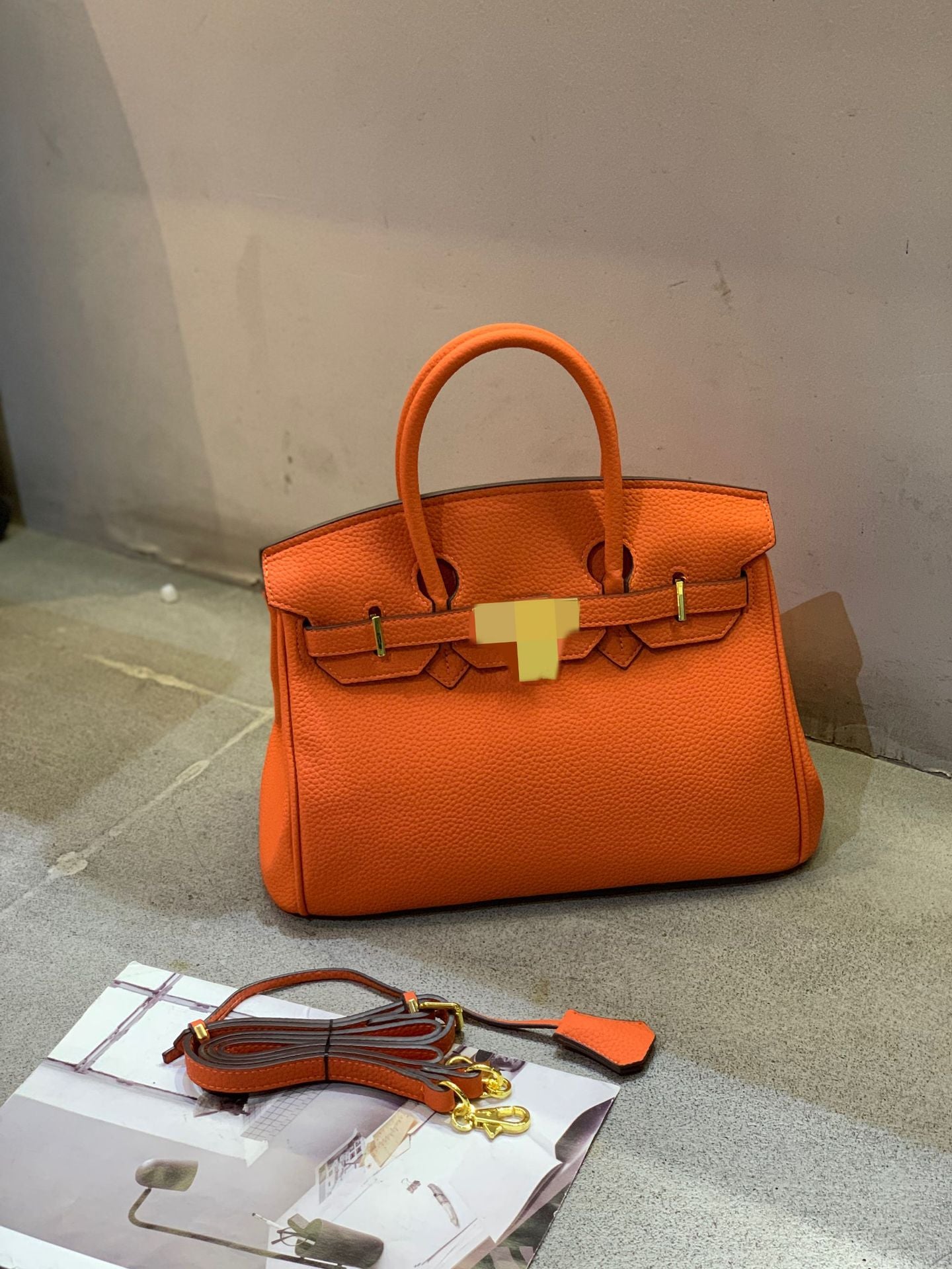 Women's High-Grade Bag2025New Summer Kelly Bag Large Capacity Women's Bag Shoulder Crossbody Handbag Birkin Bag