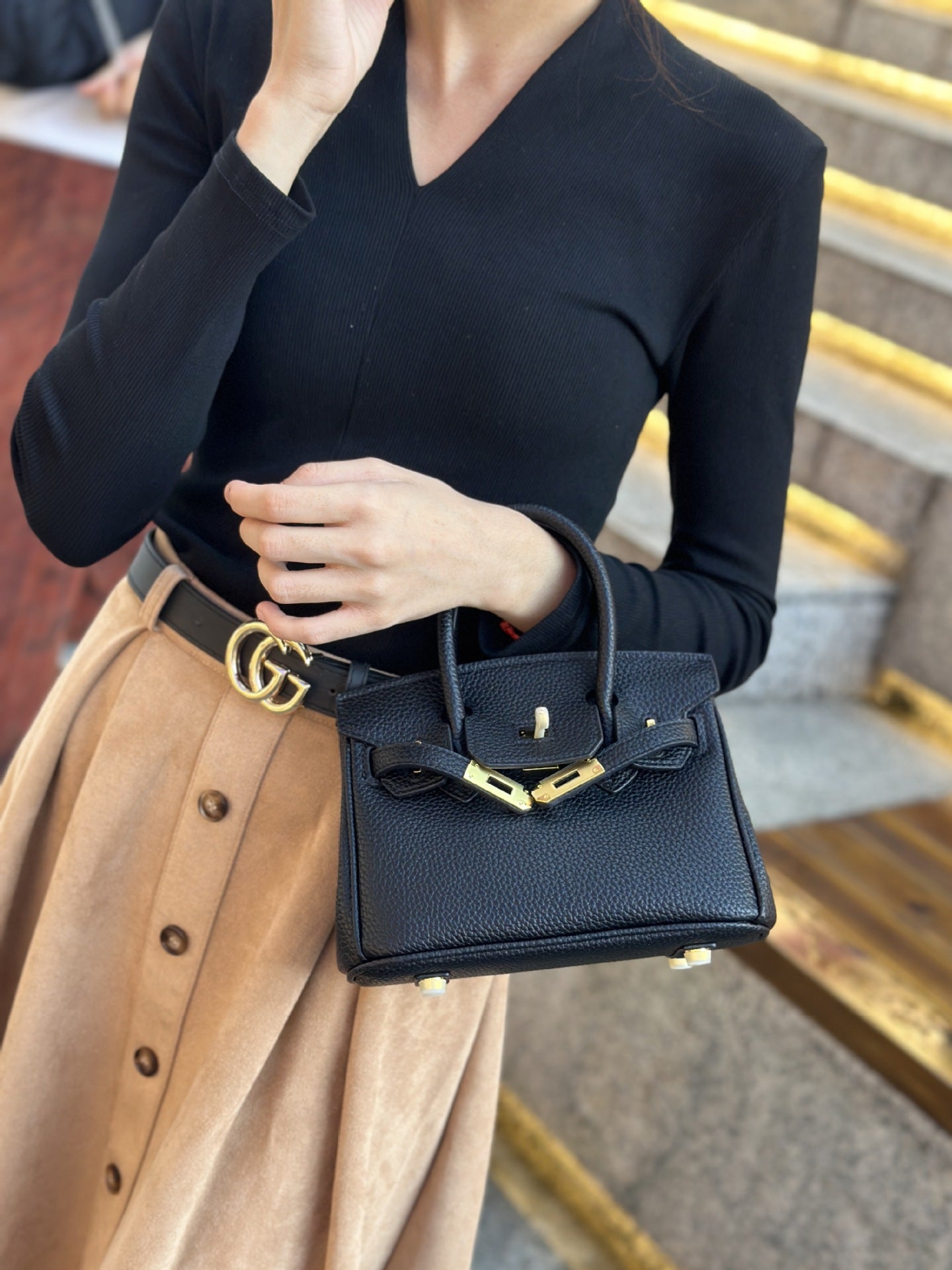 Women's High-Grade Bag2025New Summer Kelly Bag Large Capacity Women's Bag Shoulder Crossbody Handbag Birkin Bag