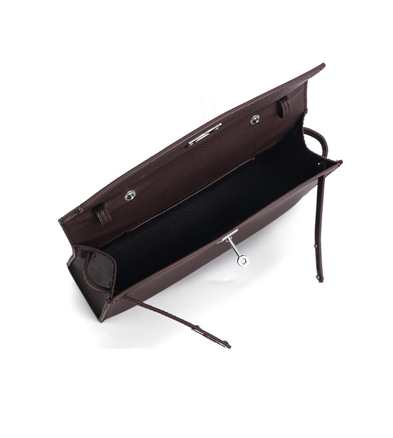 Classic Structured Handbag Wholesale | H Series 25 cm PU Top Handle Bag | GREEN Factory