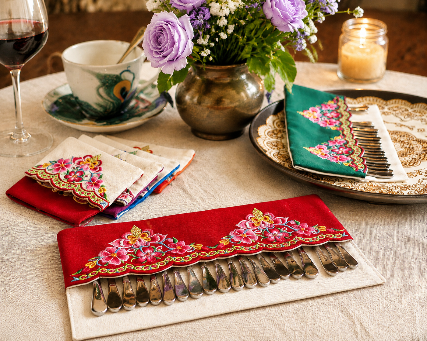 Embroidered Dining Sets