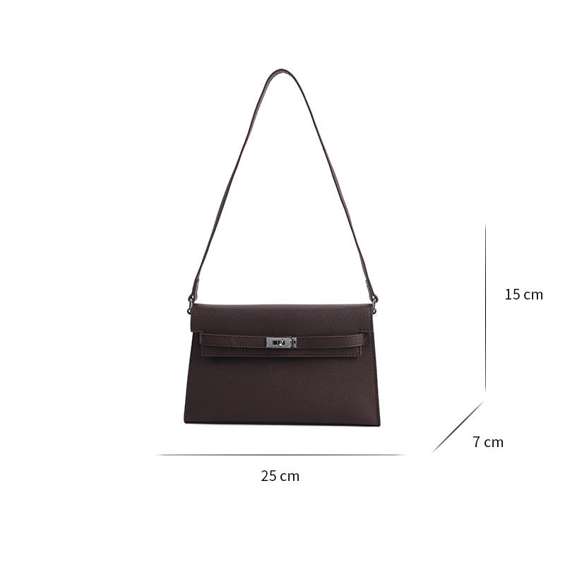 Classic Structured Handbag Wholesale | H Series 25 cm PU Top Handle Bag | GREEN Factory