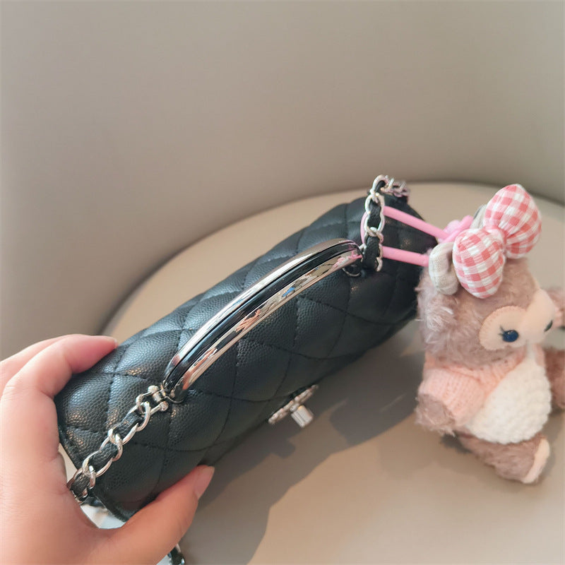 C Series · Genuine Leather Quilted Top Handle Chain Flap Bag – 5 Colors | Handheld & Crossbody | Greenyuna