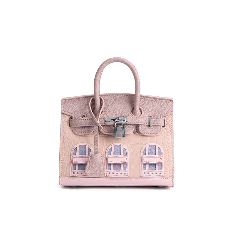 Elegant Structured Handbag Wholesale | H Series 20 cm PU Top Handle Bag | GREEN Factory