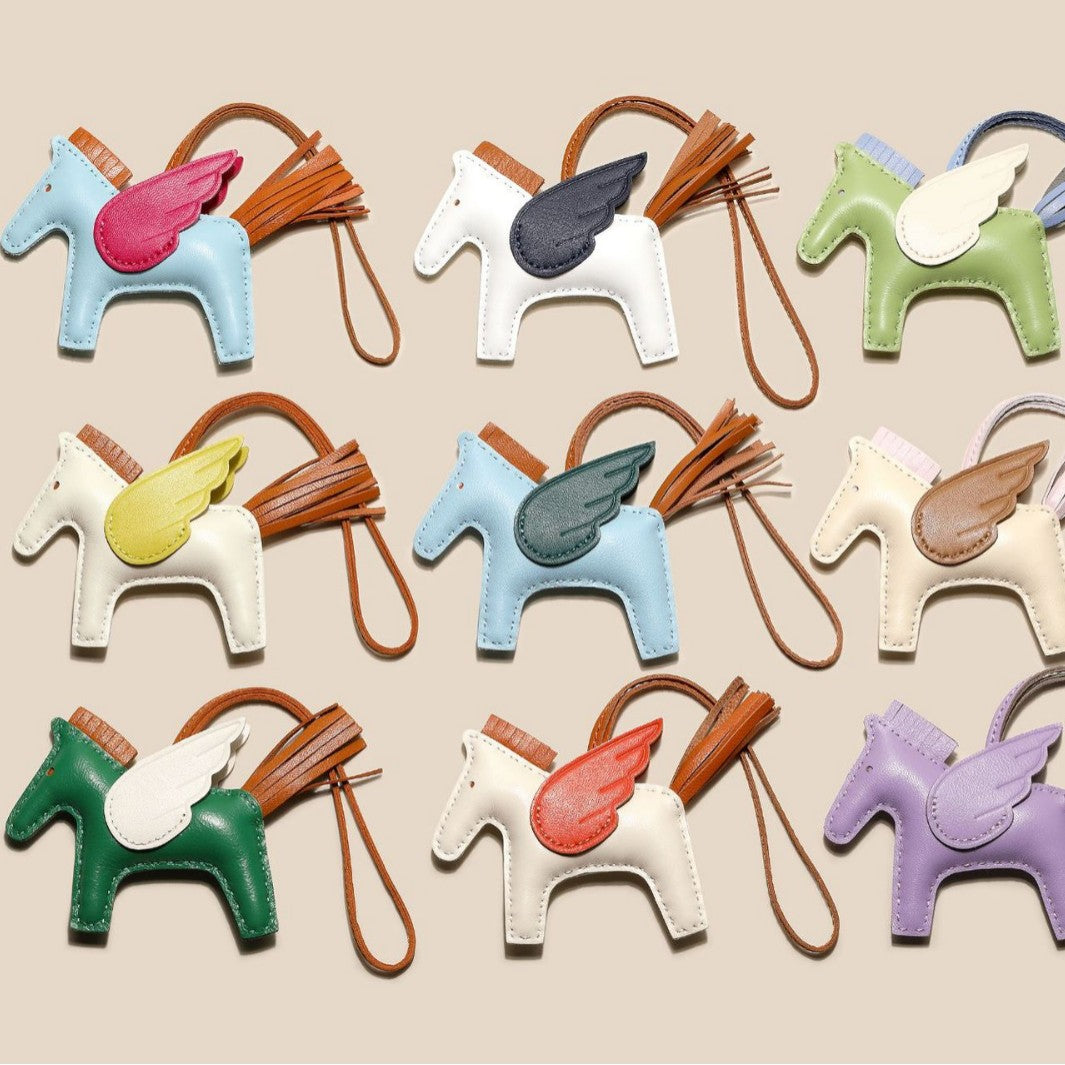 PU Horse Bag Charm | Cute Leather Pendant for Handbags, Keys & Accessories
