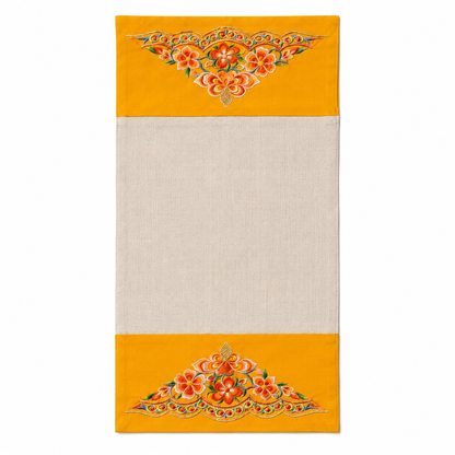 Handmade Embroidered Linen Placemat Set of 2