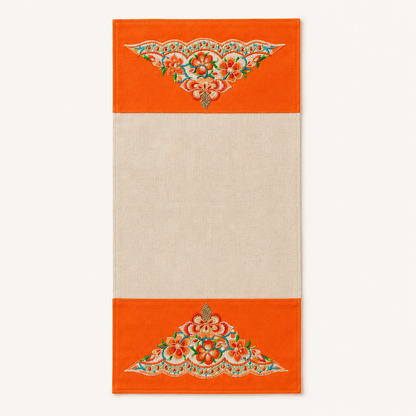 Handmade Embroidered Linen Placemat Set of 2