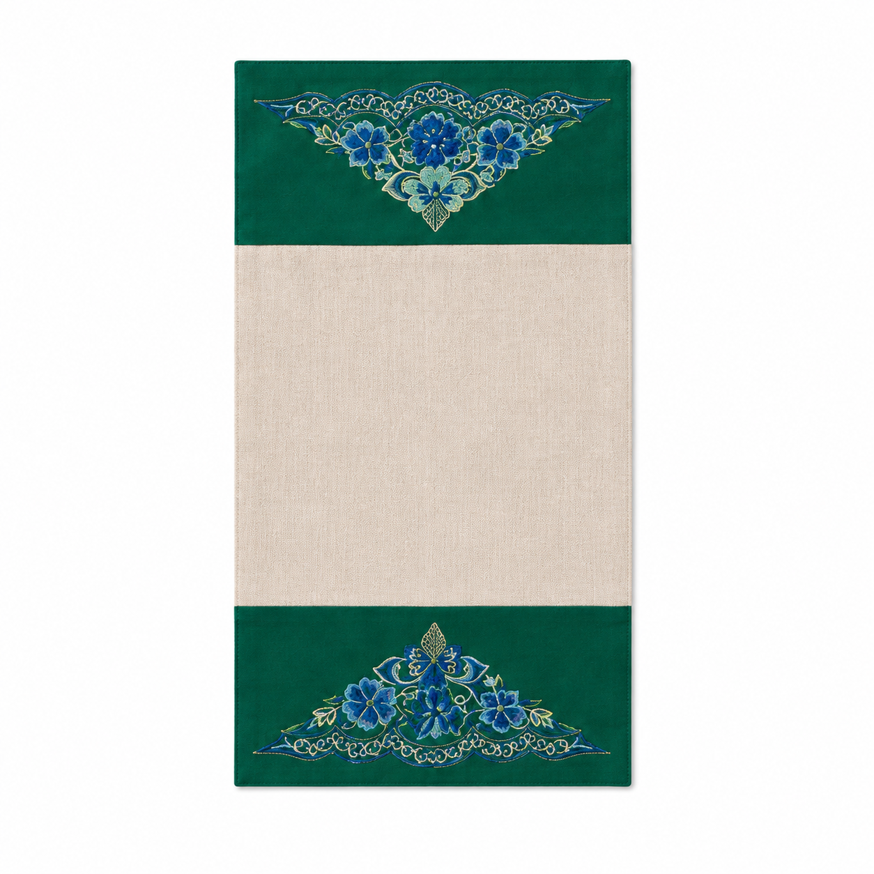 Handmade Embroidered Linen Placemat Set of 2