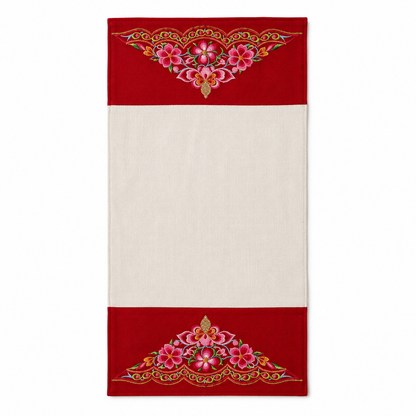 Handmade Embroidered Linen Placemat Set of 2