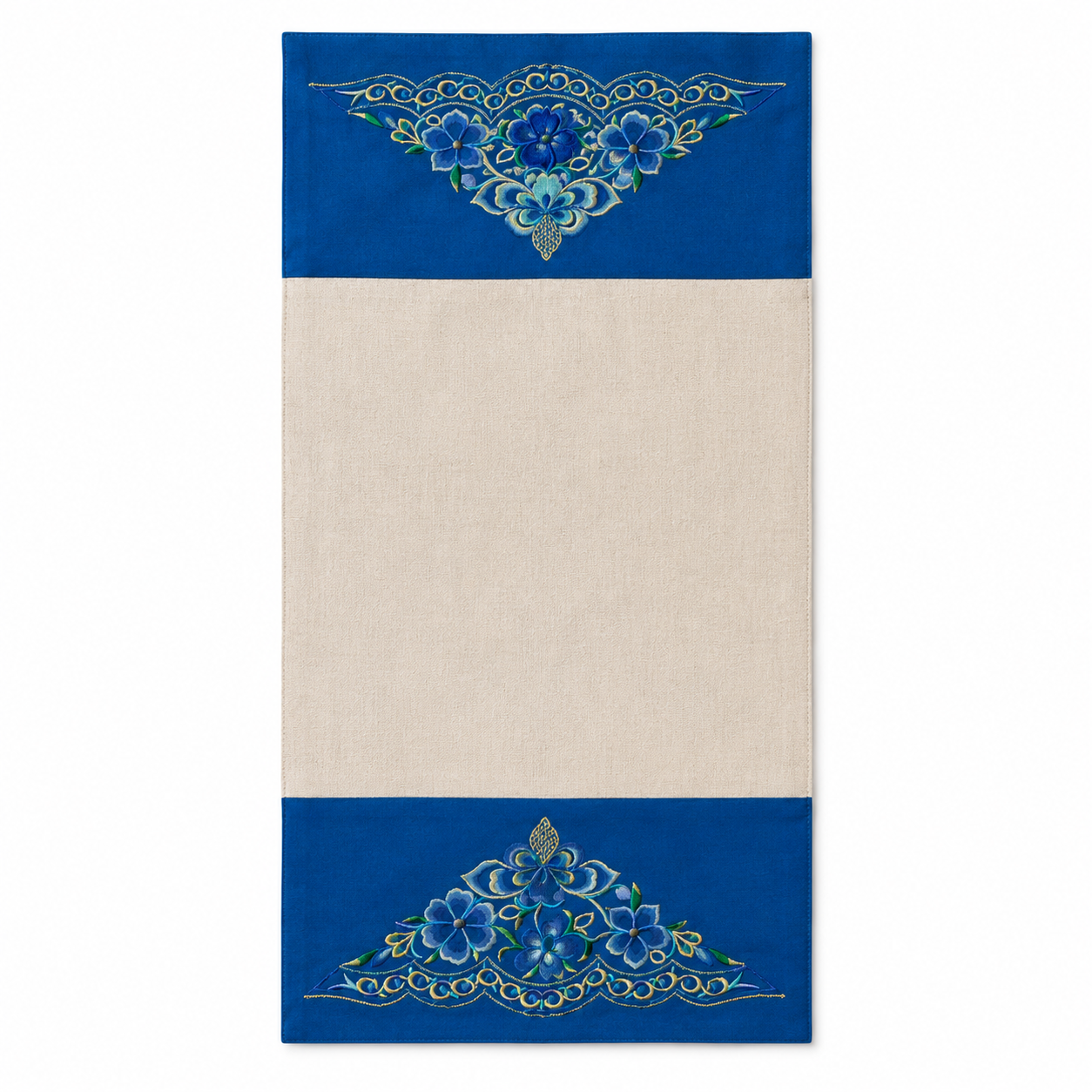 Handmade Embroidered Linen Placemat Set of 2