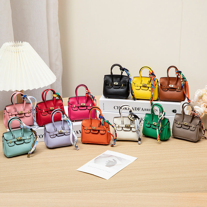 Mini PU Handbag | Cute Decorative Bag Charm & Collectible Ornament
