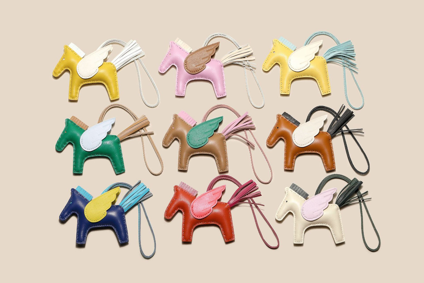 PU Horse Bag Charm | Cute Leather Pendant for Handbags, Keys & Accessories