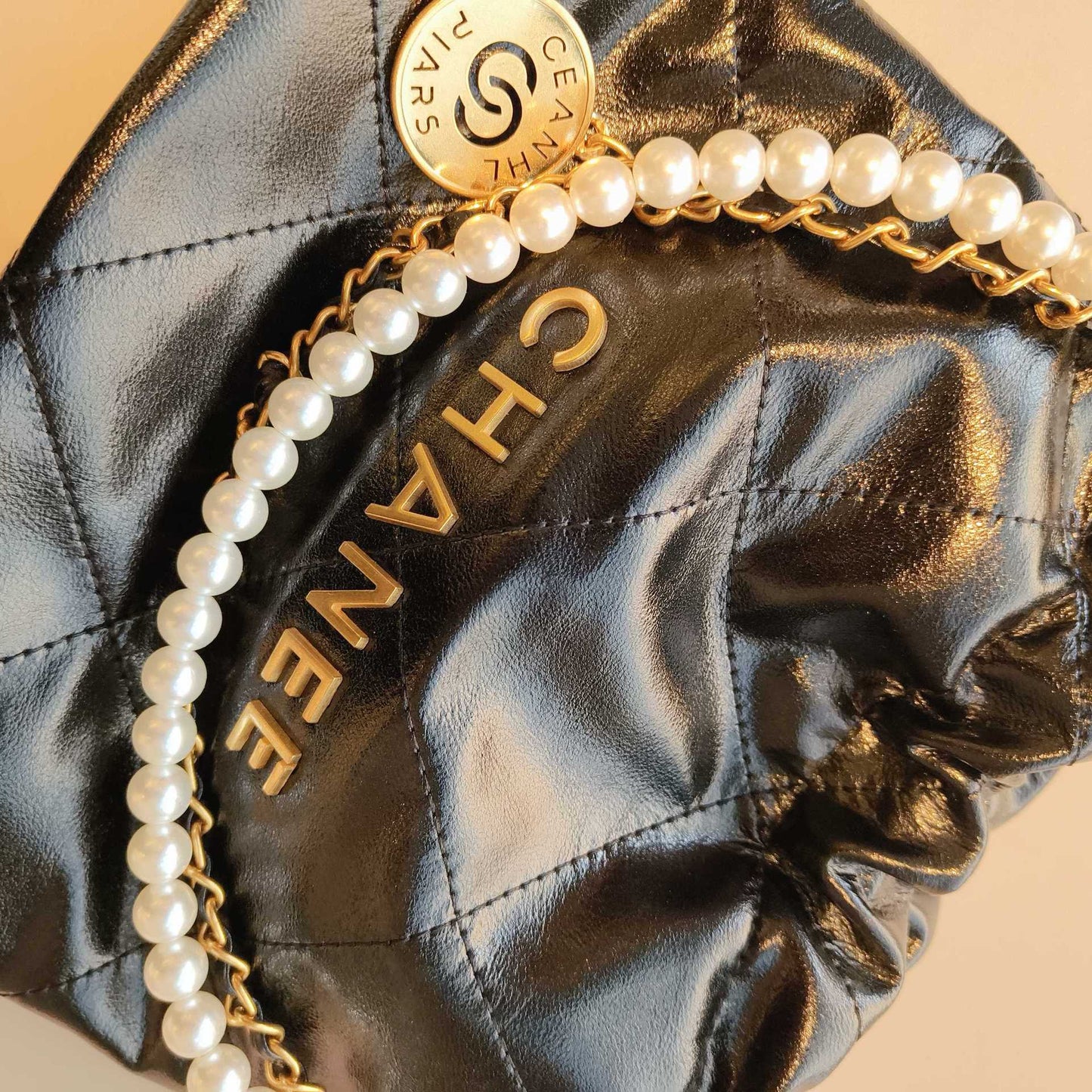 Pearl Chain Soft Quilted Hobo Bag – Shoulder & Crossbody | 5 Colors | Greenyuna