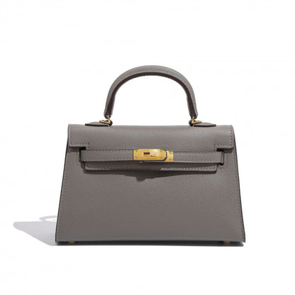 Elegant Structured Bag Wholesale |22 cm PU Handbag Gold| GREEN Factory