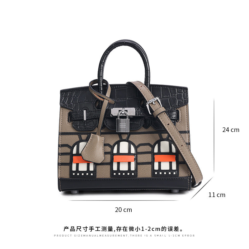 Elegant Structured Handbag Wholesale | H Series 20 cm PU Top Handle Bag | GREEN Factory