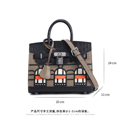 Elegant Structured Handbag Wholesale | H Series 20 cm PU Top Handle Bag | GREEN Factory