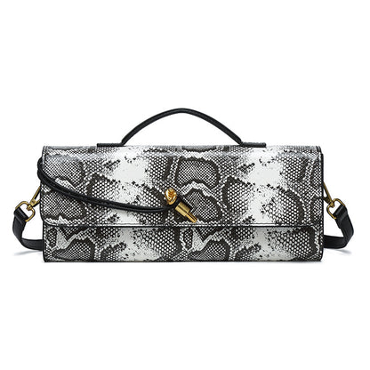 Croc Embossed Evening Clutch 30cm | Shoulder & Hand Carry | GREEN Factory