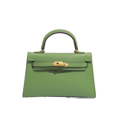 Elegant Structured Bag Wholesale |22 cm PU Handbag Gold| GREEN Factory