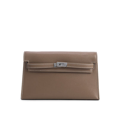 Classic Structured Handbag Wholesale | H Series 25 cm PU Top Handle Bag | GREEN Factory