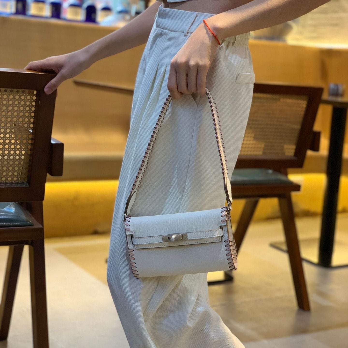 C47 Mini Woven Edge Bag – 19cm Crossbody | Factory Direct Wholesale