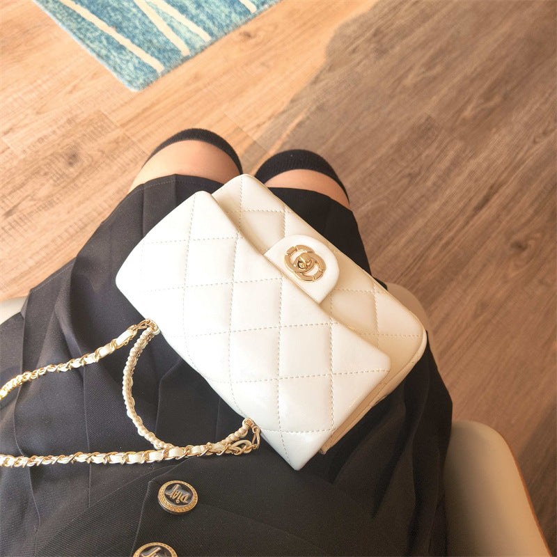 C Series · Genuine Leather Quilted Mini Pearl Handle Flap Bag – 4 Colors | Greenyuna