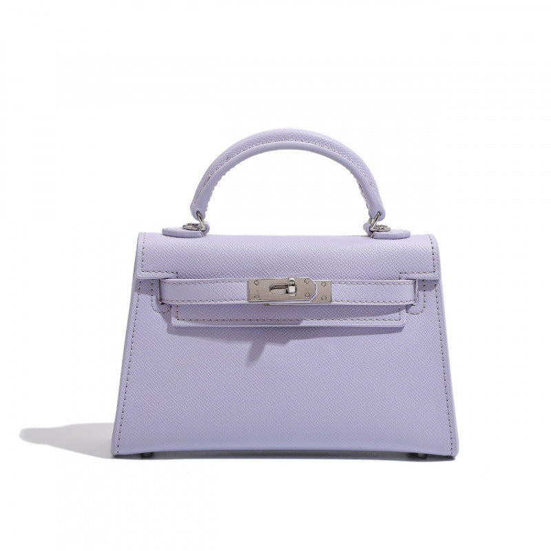 Elegant Structured Bag Collection | H Series Handbags Wholesale | 19cm silver PU leather GREEN Factory