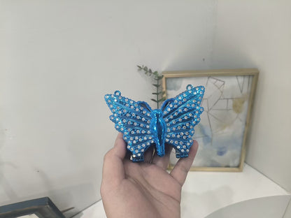 Butterfly Rhinestone Evening Clutch Bag – Sparkly Crystal Mini Crossbody