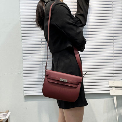 H Series 25 cm Structured Shoulder Bag – 23-0405 | Silver Hardware