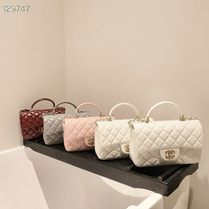 Mini Genuine Leather Quilted Flap Chain Bag – 6 Colors | Crossbody & Shoulder | Greenyuna