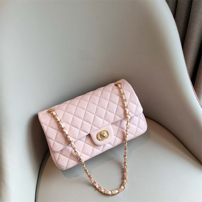 C Series · Genuine Leather Quilted Flap Chain Shoulder Bag – Multi Colors | Large Capacity | Greenyuna