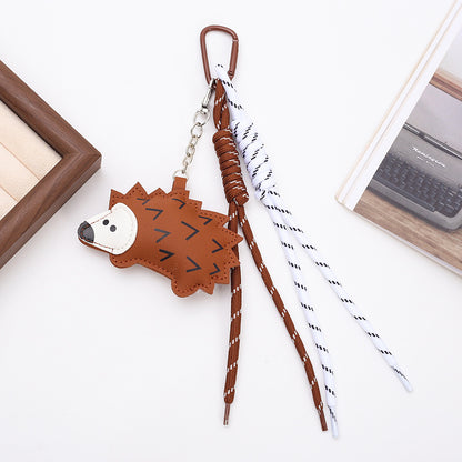 PU Horse Tassel Bag Charm Set | Cute Pendant with Braided Rope
