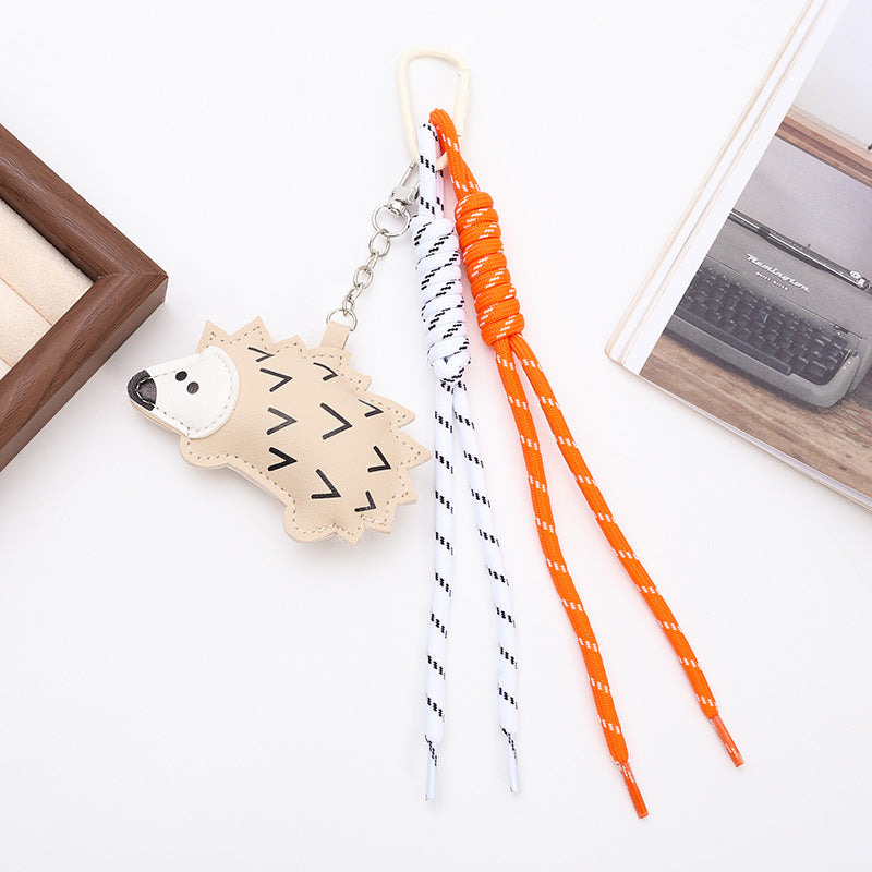 PU Horse Tassel Bag Charm Set | Cute Pendant with Braided Rope