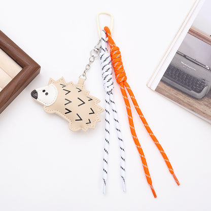 PU Horse Tassel Bag Charm Set | Cute Pendant with Braided Rope