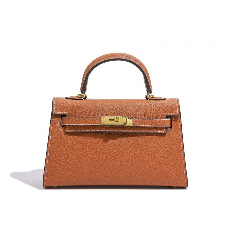 Elegant Structured Bag Wholesale |22 cm PU Handbag Gold| GREEN Factory