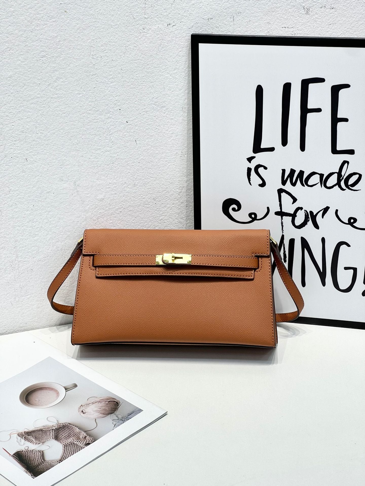 H Series 27 cm Structured Crossbody Bag | Premium PU Leatheruette bag