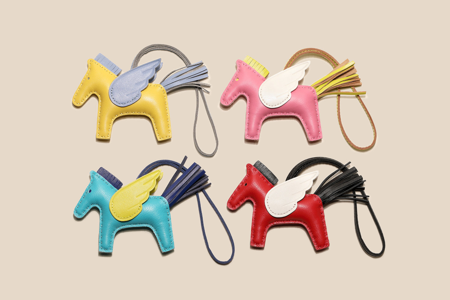 PU Horse Bag Charm | Cute Leather Pendant for Handbags, Keys & Accessories