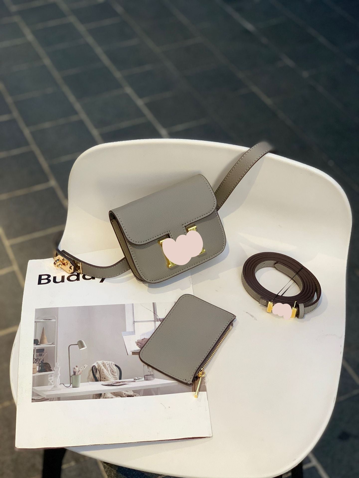 Mini Structured Flap Bag Wholesale | H398 12cm PU Crossbody | GREEN Factory