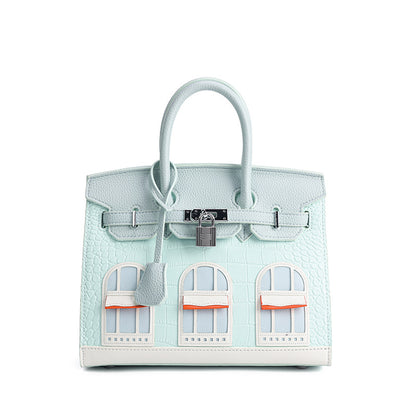 Elegant Structured Bag Wholesale | 25cm PU Handbag Gold Hardware | GREEN Factory