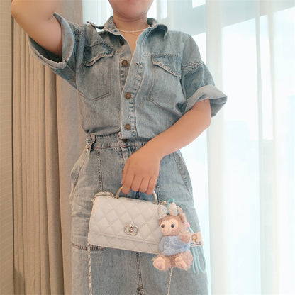 C Series · Genuine Leather Quilted Top Handle Chain Flap Bag – 5 Colors | Handheld & Crossbody | Greenyuna