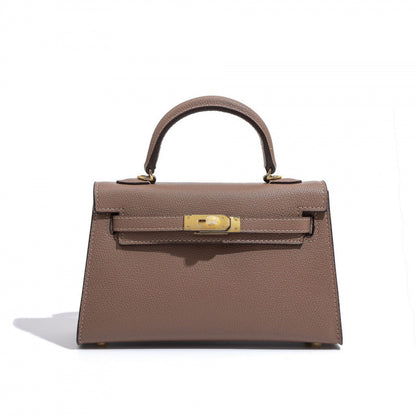 Elegant Structured Bag Wholesale |22 cm PU Handbag Gold| GREEN Factory