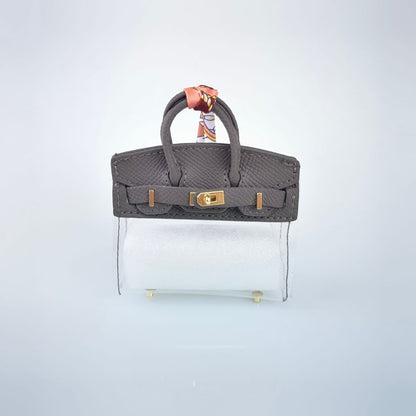 Mini PU Bag with Clear PVC Case | Colorful Handbag Ornament & Gift Display