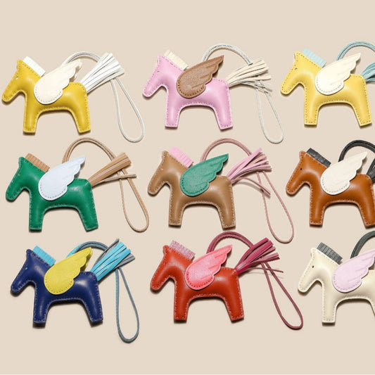 PU Horse Bag Charm | Cute Leather Pendant for Handbags, Keys & Accessories