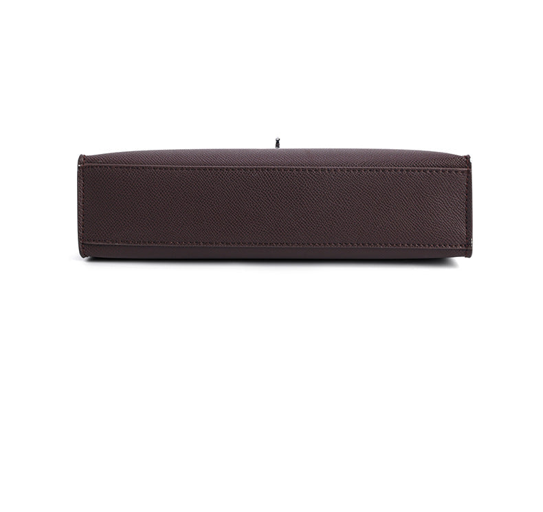 Classic Structured Handbag Wholesale | H Series 25 cm PU Top Handle Bag | GREEN Factory