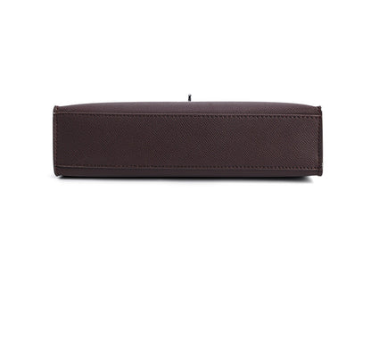 Classic Structured Handbag Wholesale | H Series 25 cm PU Top Handle Bag | GREEN Factory