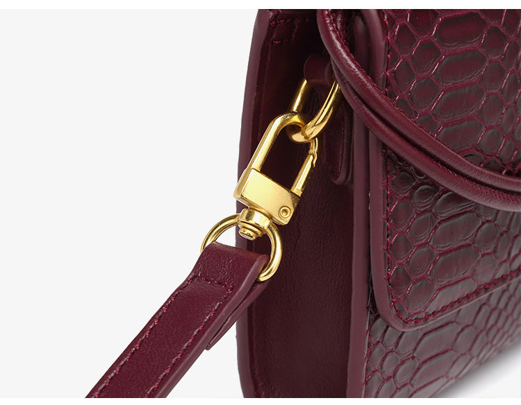 Croc Embossed Evening Clutch 30cm | Shoulder & Hand Carry | GREEN Factory