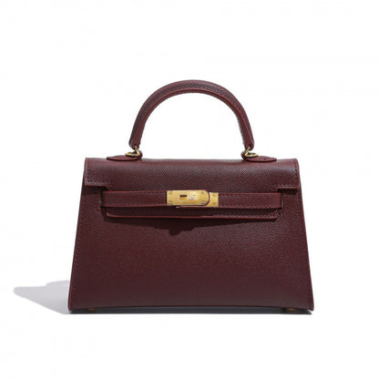 Elegant Structured Bag Wholesale |22 cm PU Handbag Gold| GREEN Factory